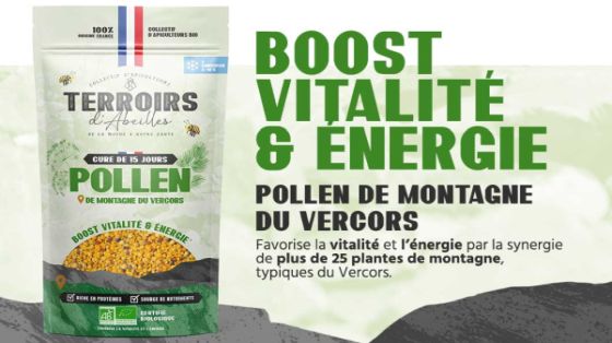 Pack boost vitalé et énergie, pollen BIO et sauvage de montagne BIOCOOP
