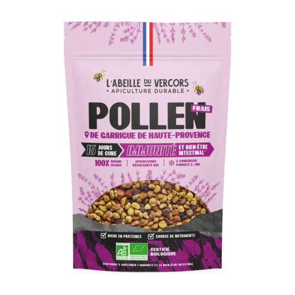 Pollen frais de Garrigue de haute-Provence - Cure de 15 Jours – 180gr