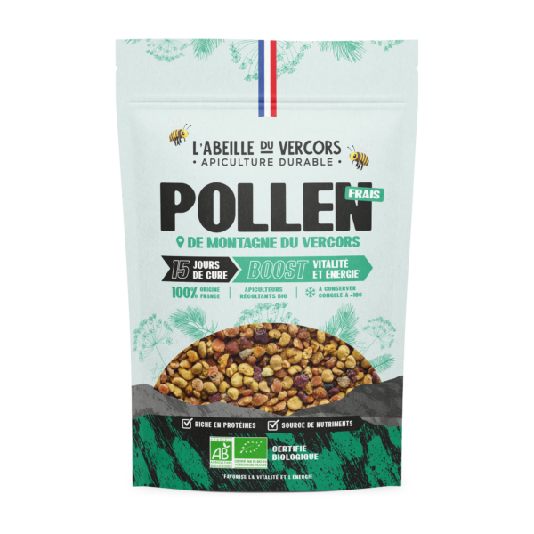 Pollen frais de montagne du Vercors -Cure de 15 jours- 180gr